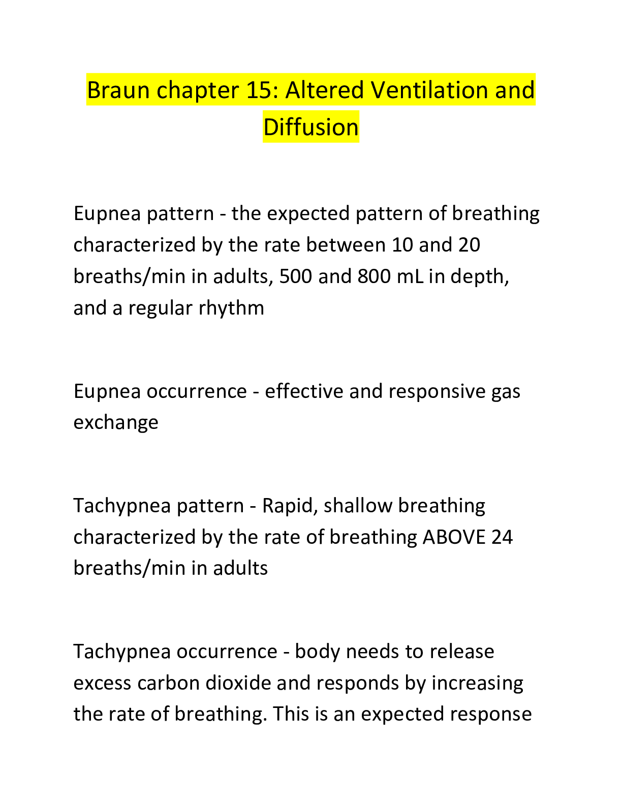 Preview image for Braun chapter 15: Altered Ventilation and  Diffusion